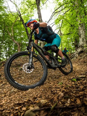Vélo de montagne au Mont Sainte-Anne près de Québec